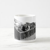 猫のピアノマグ コーヒーマグカップ (中央)