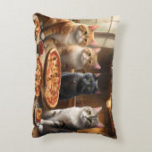 猫のピザナイト アクセントクッション (裏面(縦))