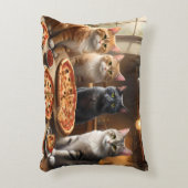 猫のピザナイト アクセントクッション (正面(垂直))