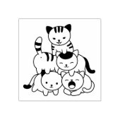猫のピラミッド ラバースタンプ (インプリント)