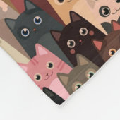 猫のフリースブランケット フリースブランケット (角)