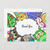 猫のフレームを愛してくれてありがとう ポストカード (正面/裏面)
