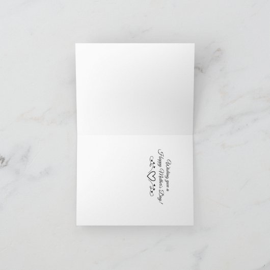 猫のフローラカスタムマザーズのデイカード サンキューカード (内部)