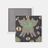 猫のブアターフライ マグネット (正面/裏面)