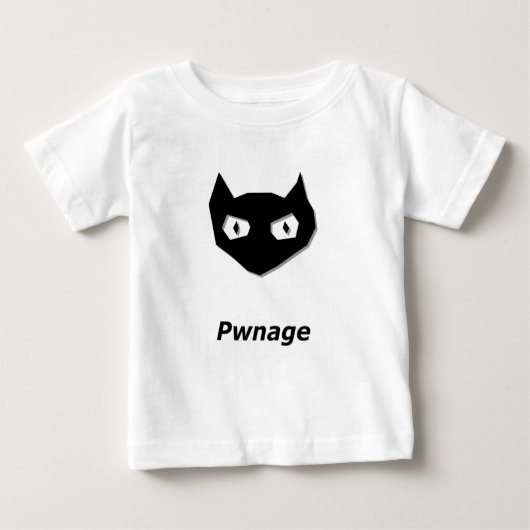猫のブウネージ ベビーTシャツ (正面)