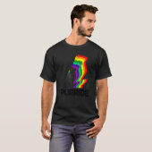 猫のプライド 猫の虹色 猫 子猫 Tシャツ (正面フル)