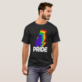 猫のプライド 猫 虹色 猫 子猫 9 Tシャツ (正面フル)