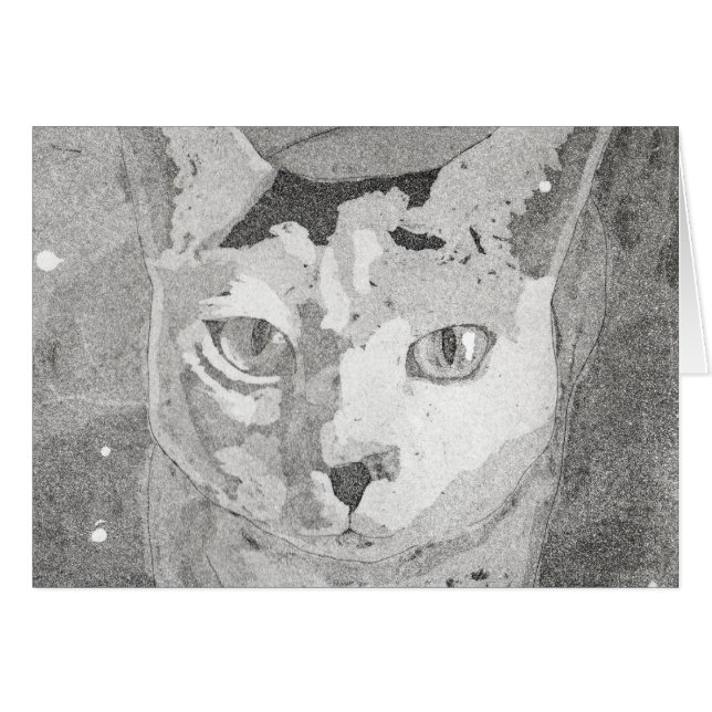 猫のプリント (正面横)