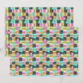 猫のプレゼント | かわいいねこ柄 サンキューカード (正面/裏面)