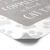 猫のヘアグレイのない完全な家 ポスター (角)