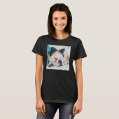 猫のヘッドバンドを持つGettyのイメージ|の眠い犬 Tシャツ (正面フル)