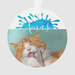 猫のペット写真 クリスマス スクリプト クリスマス オーナメント