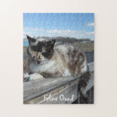 猫のペット写真 ファミリーナイト 楽しいカスタムギフト ジグソーパズル (縦)