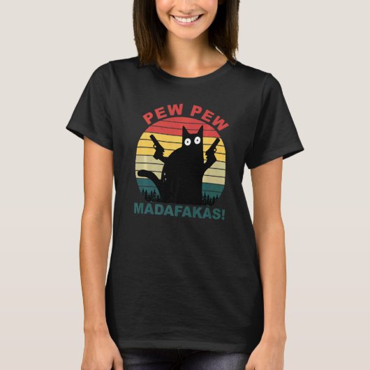 猫のペペマダファカス猫 Tシャツ (正面)