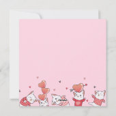 猫のホリデーカードで生活する シーズンカード (裏面)