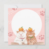 猫のホリデーカード シーズンカード (正面)