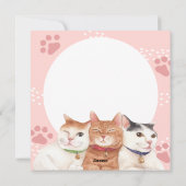 猫のホリデーカード シーズンカード (裏面)