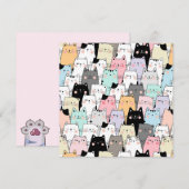 猫のホリデーカード シーズンカード (正面/裏面)