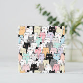 猫のホリデーカード シーズンカード (スタンド正面)