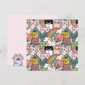 猫のホリデーカード シーズンカード (正面/裏面)