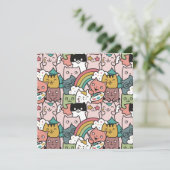 猫のホリデーカード シーズンカード (スタンド正面)