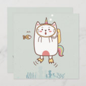 猫のホリデーカード シーズンカード (正面/裏面)
