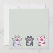 猫のホリデーカード シーズンカード (裏面)