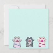 猫のホリデーカード シーズンカード (裏面)