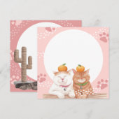 猫のホリデーカード シーズンカード (正面/裏面)