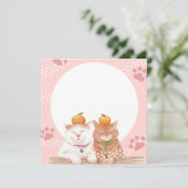 猫のホリデーカード シーズンカード (スタンド正面)