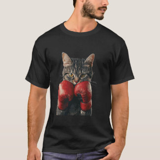 猫のボクシング Tシャツ