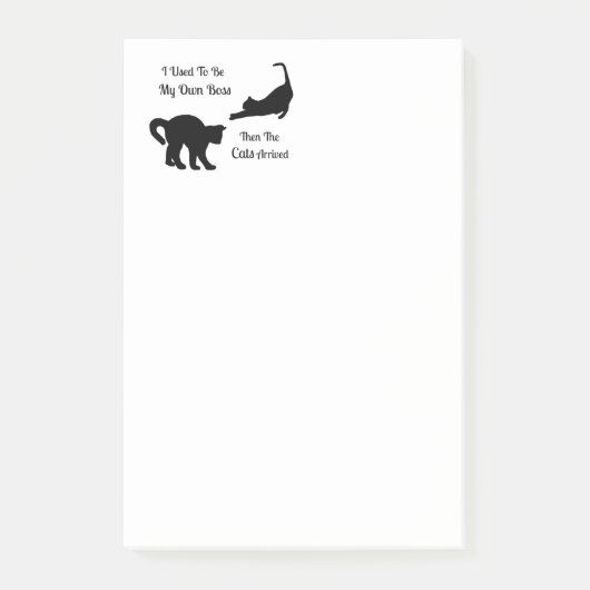 猫のボスの後それノート ポストイット (正面)