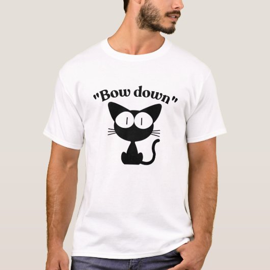 猫のボスTシャツ フロント・バック Tシャツ (正面)