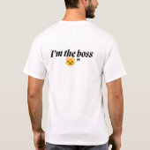 猫のボスTシャツ フロント・バック Tシャツ (裏面)