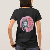 猫のボディランゲージ・デコーダー ユニセックスTシャツ Tシャツ (裏面)