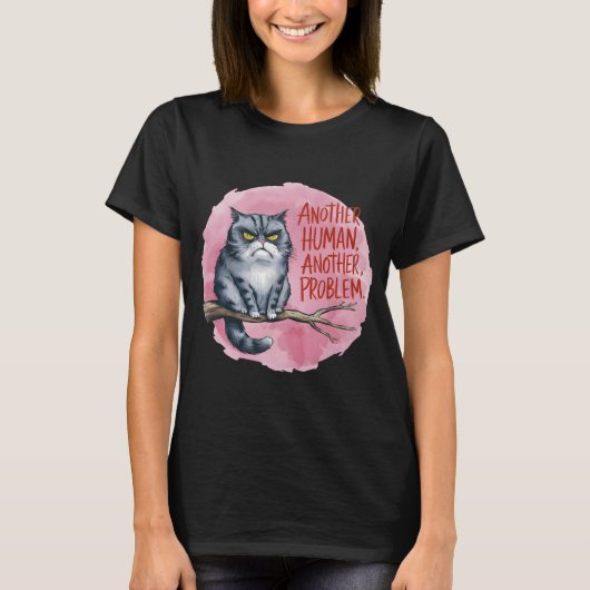 猫のボディランゲージ・デコーダー ユニセックスTシャツ Tシャツ (正面)