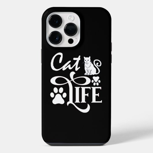 猫のボディランゲージ iPhoneケース (裏面)