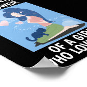 猫のポスターは愛する女の子を甘く見ることはない… ポスター (角)