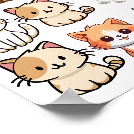 猫のポスター ポスター (角)