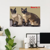 猫のポスター ポスター (ホームオフィス)