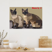 猫のポスター ポスター (キッチン)