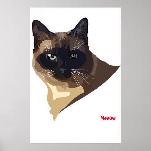 猫のポスター Meeow Cats ポスター (正面)