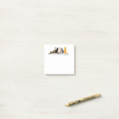 猫のポスト・イットと時間を計って下さい ポストイット (デスク上)