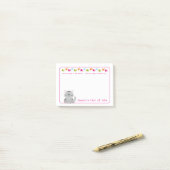 猫のポスト・イットを食べ物を与えて下さい ポストイット (デスク上)