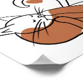 猫のポーズ ポスター (角)