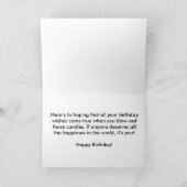 猫のポートレート カード (内部)