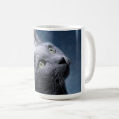 猫のポートレート コーヒーマグカップ (正面右)