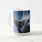 猫のポートレート コーヒーマグカップ (正面左)