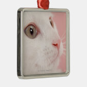 猫のポートレート メタルオーナメント (右)