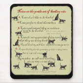 猫のマウスパッドを集めることの穏やかな芸術のノート マウスパッド (正面)